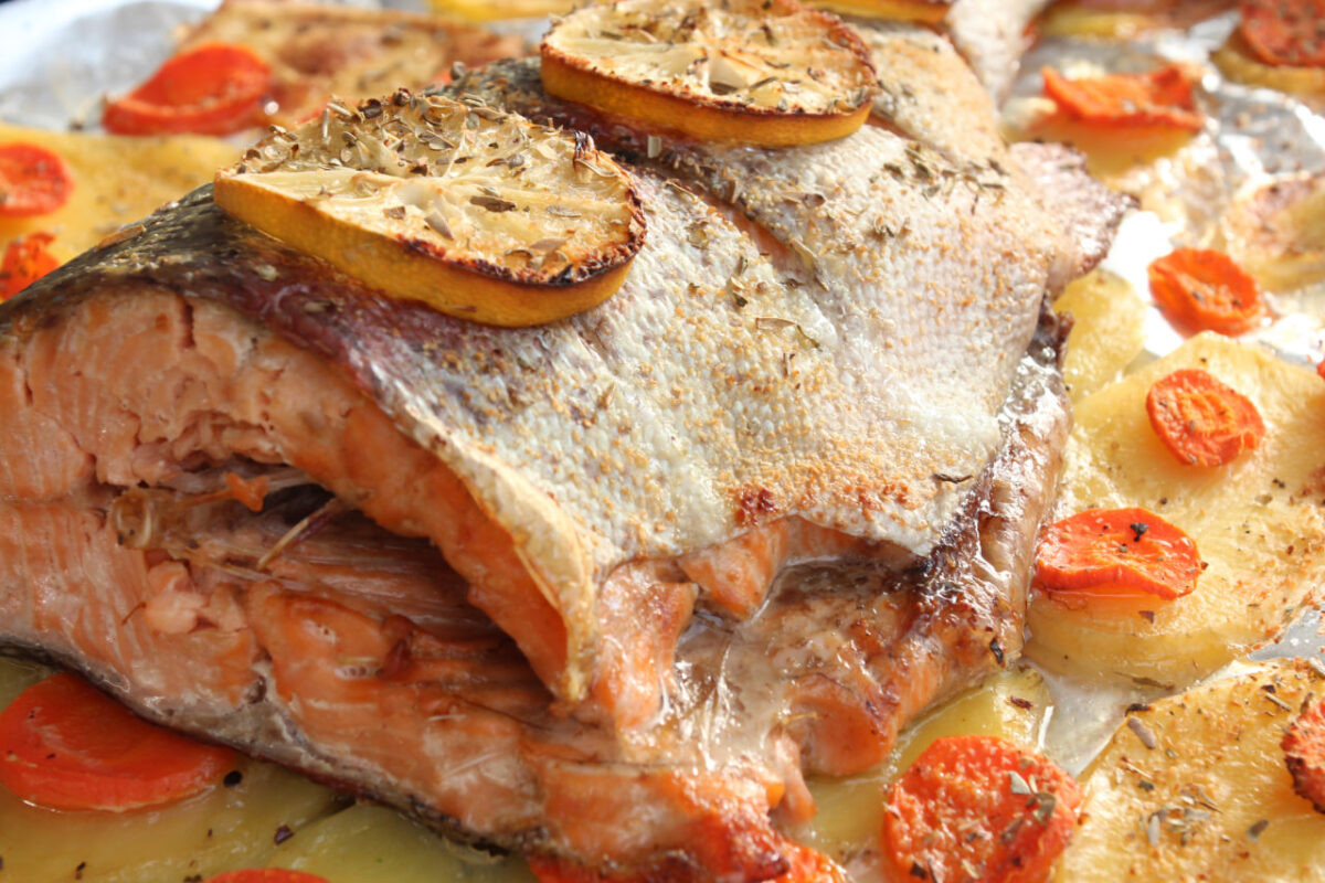 Запеченный лосось — Французская кухня