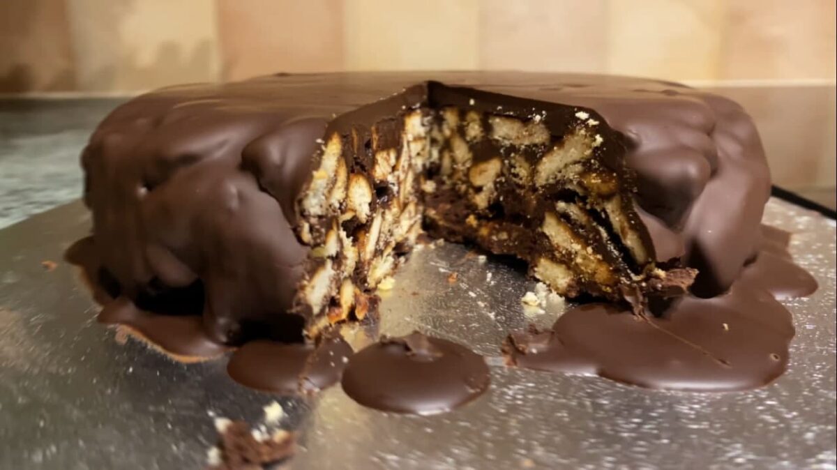 Шоколадный торт из печенья — Английская кухня